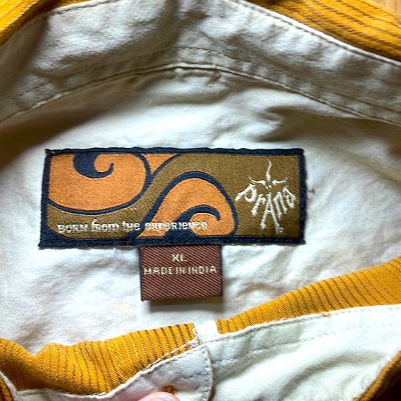 Praha Men’s Button Up Yellow - Picture 2 of 5